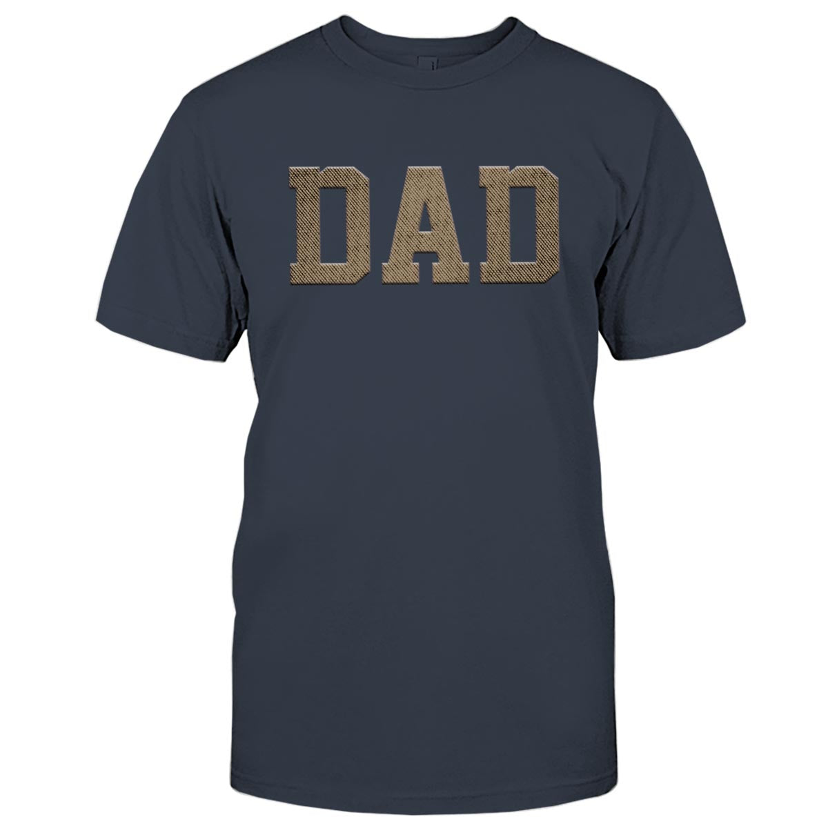 Custom Name - Personalized Father Embroidered T-shirt