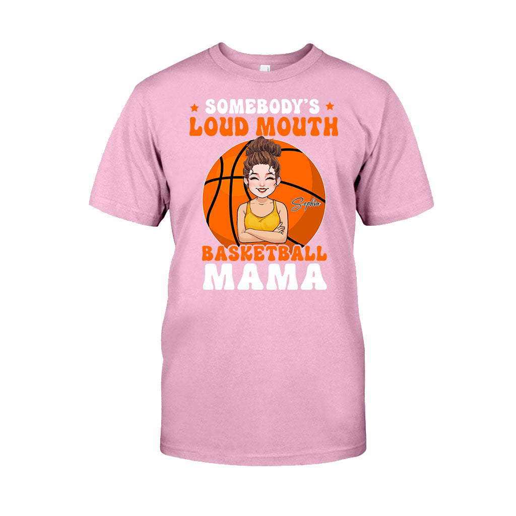 Loud Mouth Basketball Mama - Personalized Basketball T-shirt And Hoodie