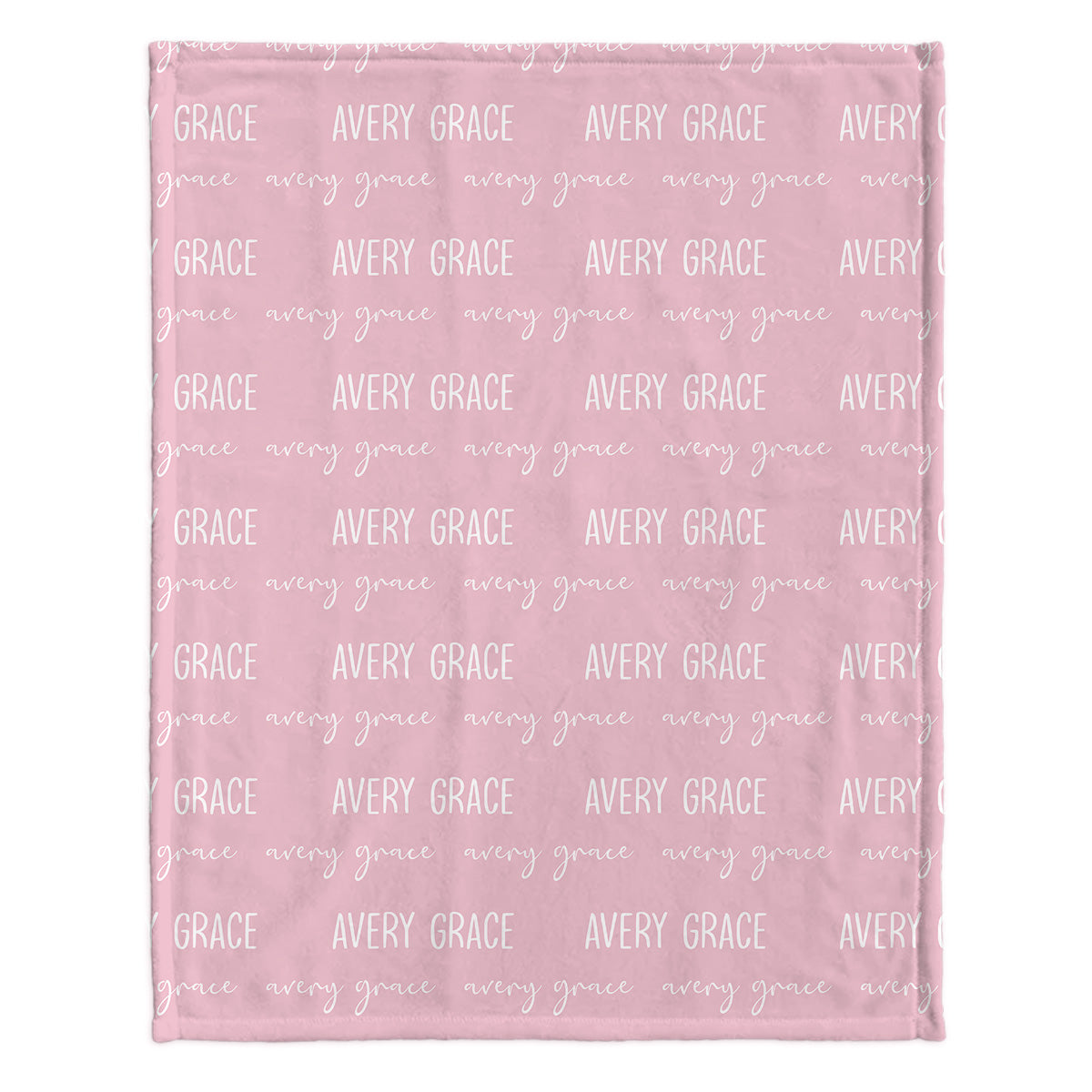 Individuelles Namensmuster – Personalisierte Babydecke