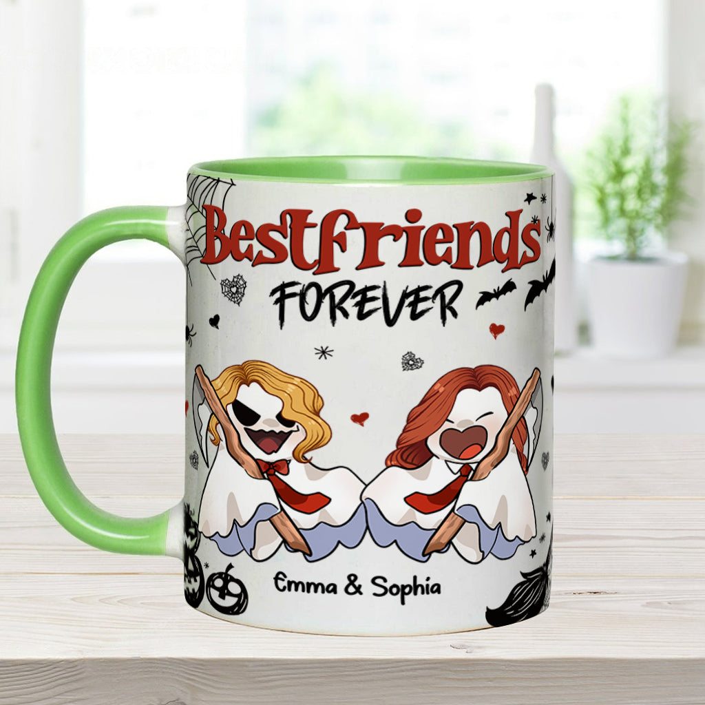 Bestfriend Forever - Personalized Bestie Accent Mug