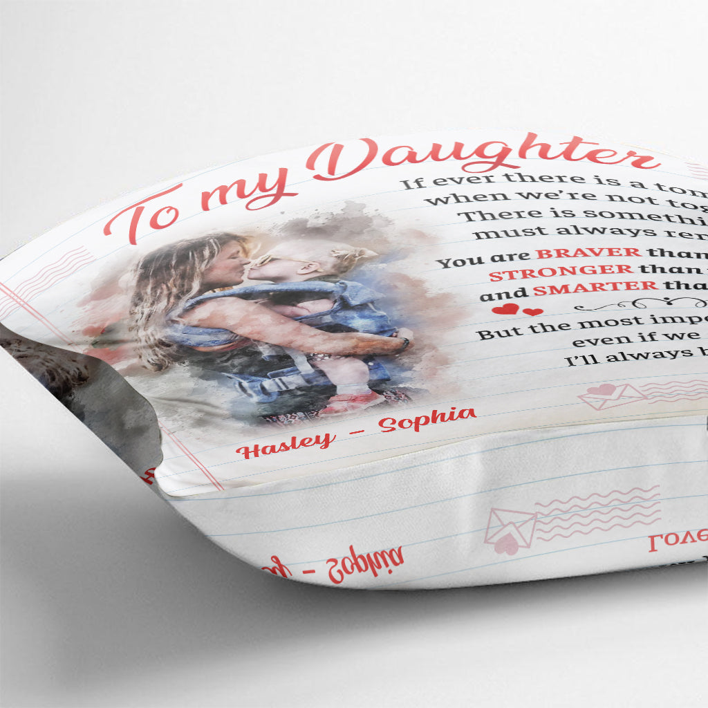 I’ll Always Be With You - Personalized Daughter Throw Pillow
