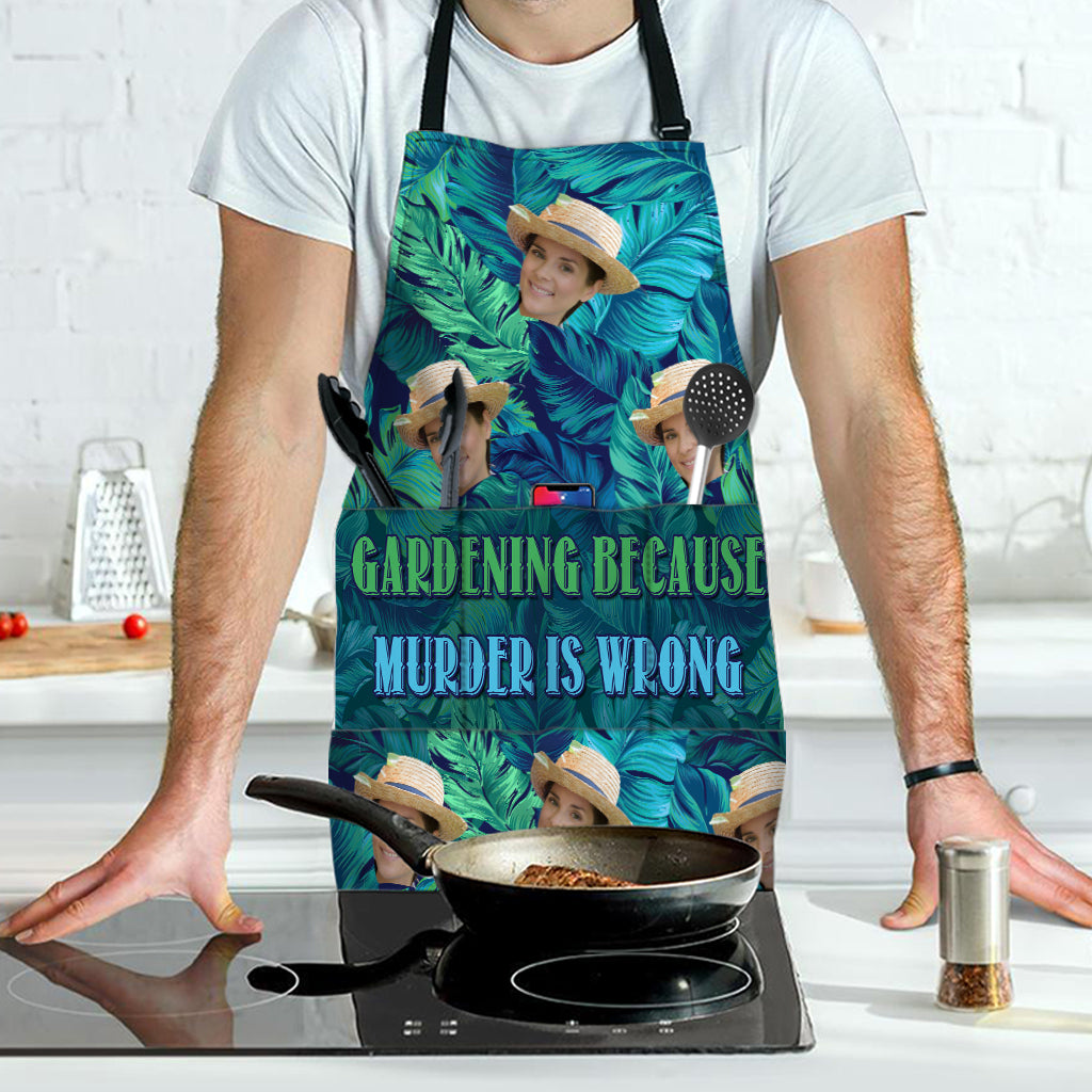 And Into The Garden - Gardening gift for mom, dad, grandma, him, her, wife, husband, girlfriend, boyfriend - Personalized Apron