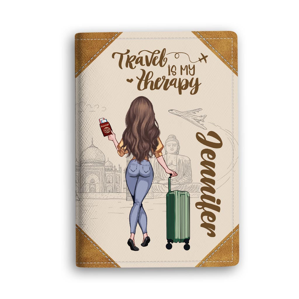 Collect Moments Not Things - Travelling gift for mom, daughter, granddaughter, wife, girlfriend, friend - Personalized Passport Holder