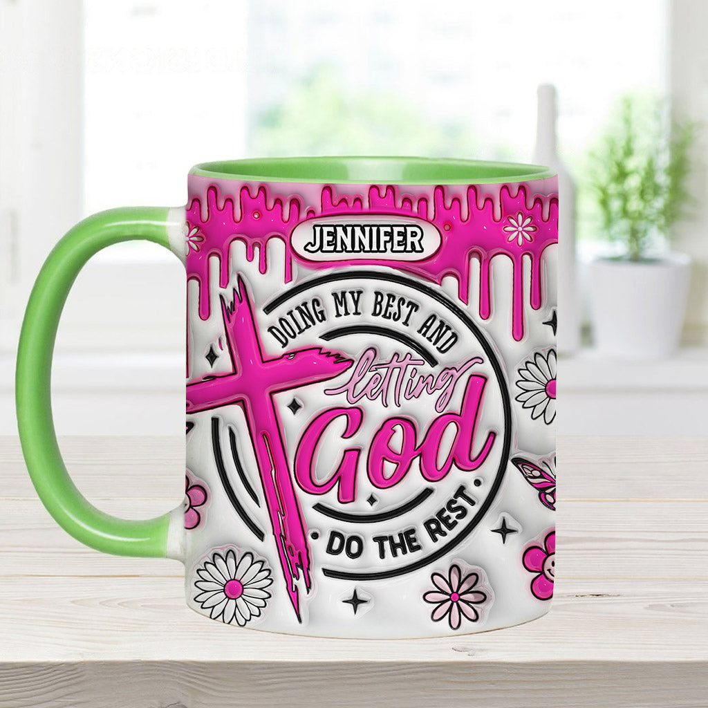 Ich gebe mein Bestes – Personalisierte Tasse mit christlichem Akzent