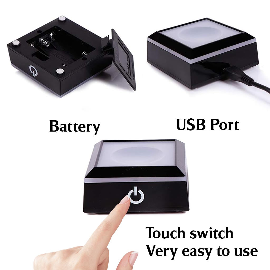 Foto nach Wunsch – Personalisierte 3D-Herz-Kristalllampe mit Lasergravur für Tante