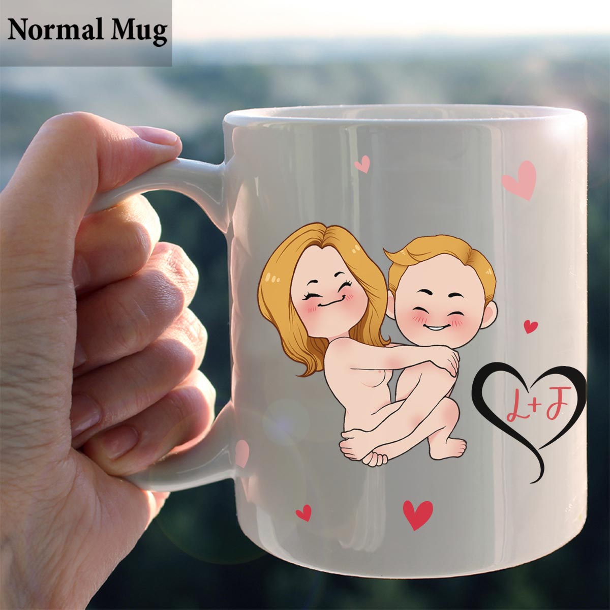 I Like His Beard I Like Her Butt - Personalized Couple Mug