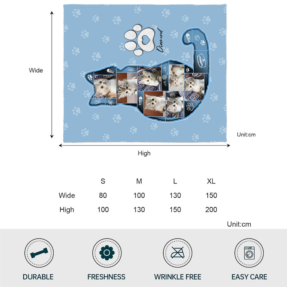 Couverture personnalisée pour chat - Amoureux des chats