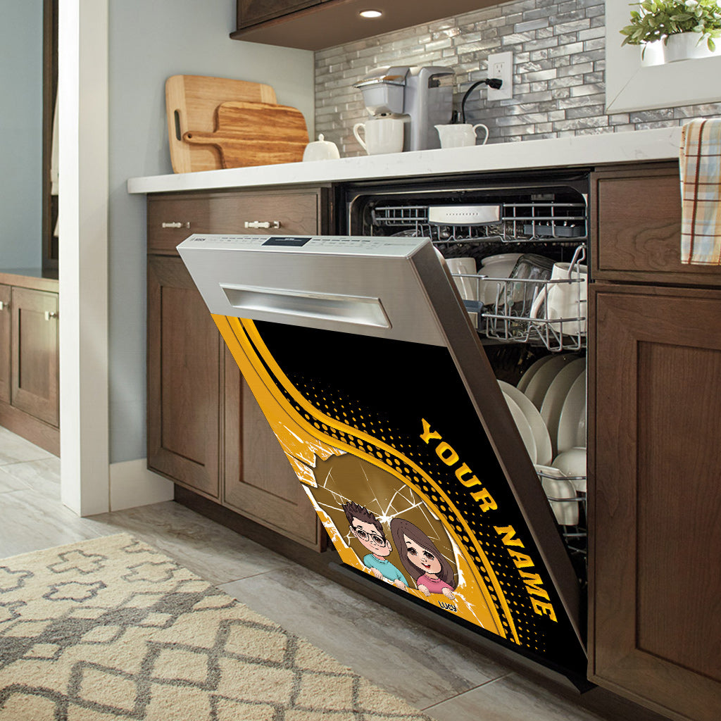 Best Dad Ever - Personalized Father Dishwasher Cover