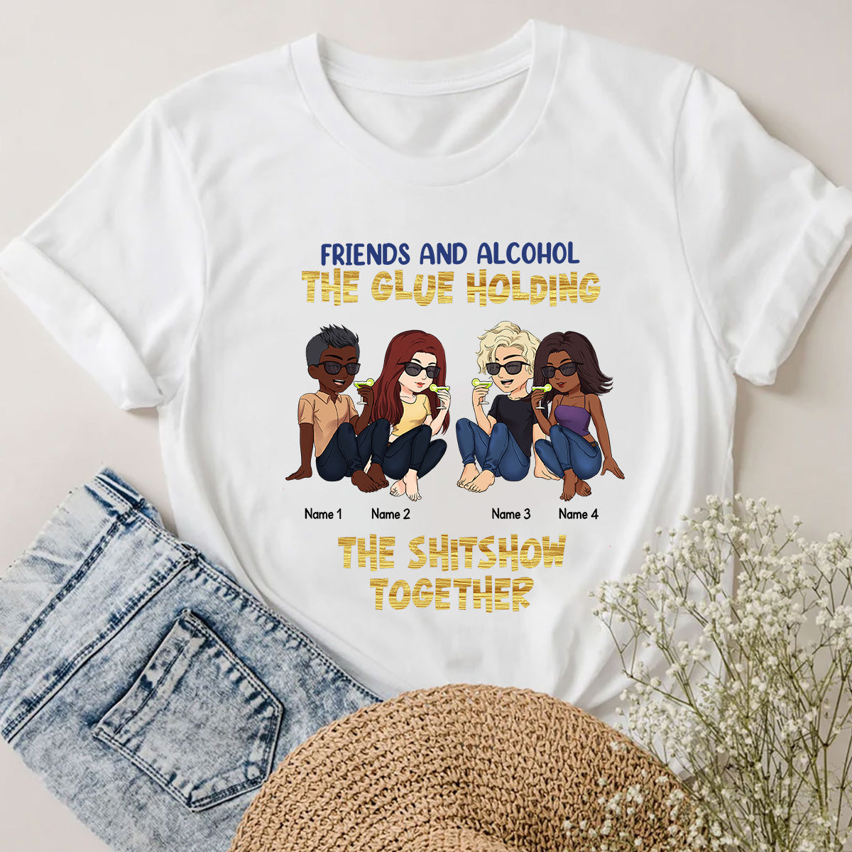 Best Friends Are The Sisters We Choose For Ourselves - Bestie gift for sister - Personalized T-shirt And Hoodie