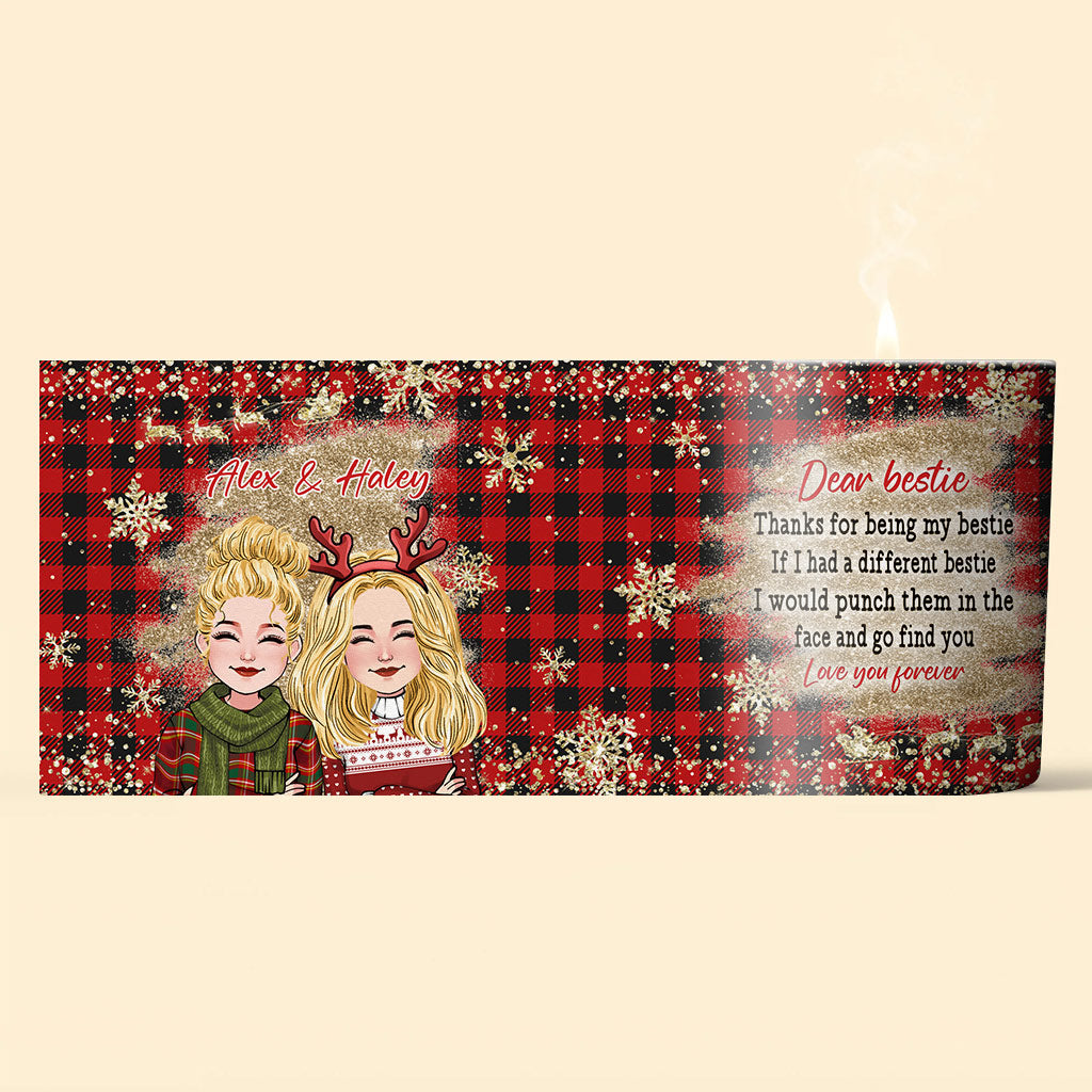 Dear Bestie - Personalized Bestie Candle With Wooden Lid