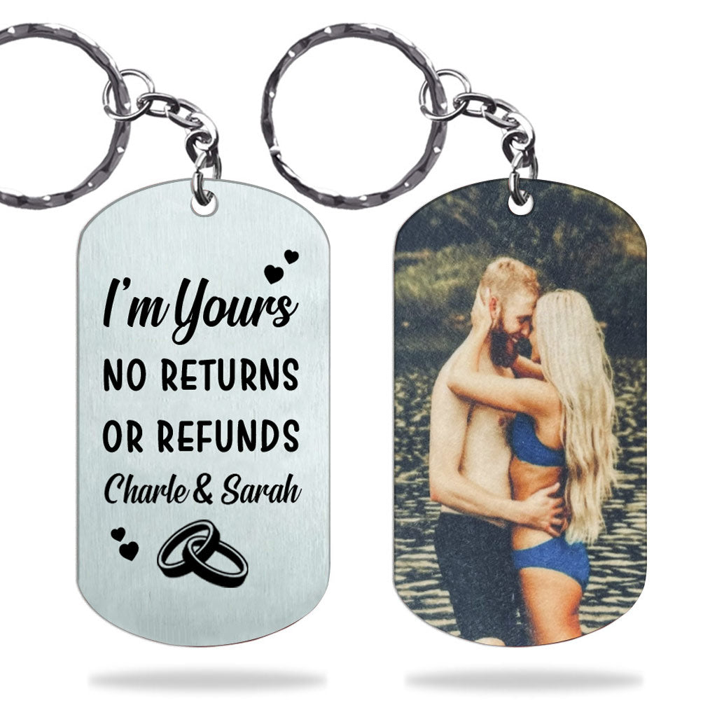 I'm Yours - Couple gift for husband, boyfriend, wife, girlfriend - Personalized Stainless Steel Keychain