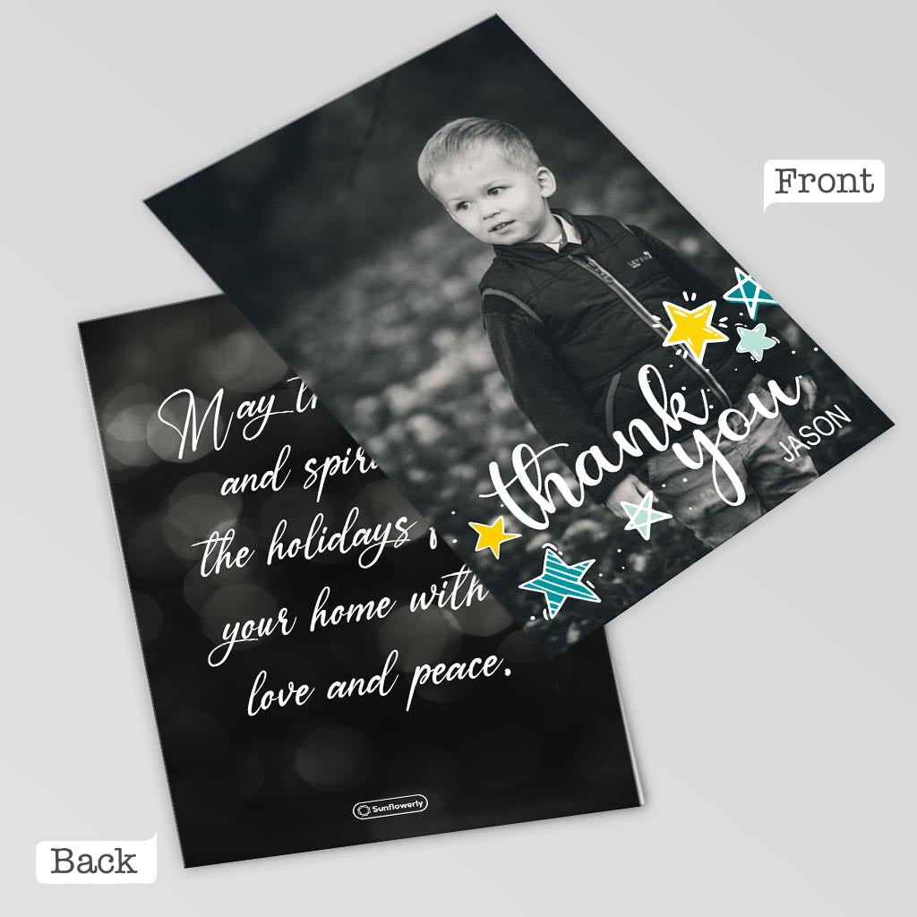 Thank You / Love you  - Personalized Greeting Card