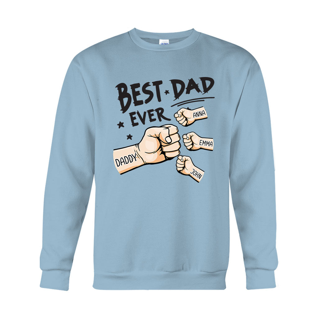 Best Dad Ever - Personalized Father T-shirt And Hoodie