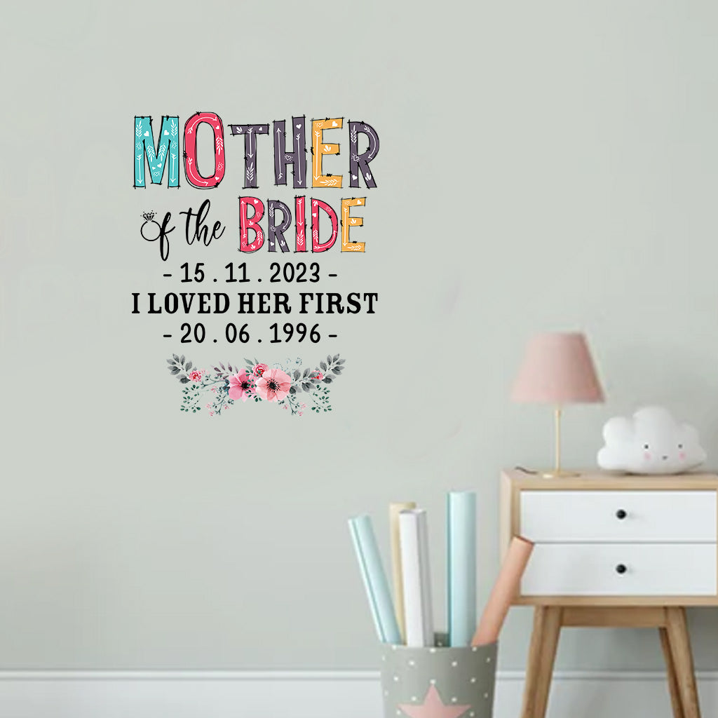 Mother Of The Bride - Personalized Mother Decal Full