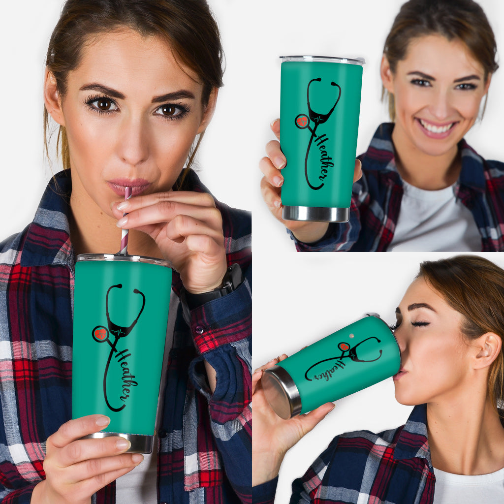 Nurse Stethoscope - Personalized Nurse Tumbler
