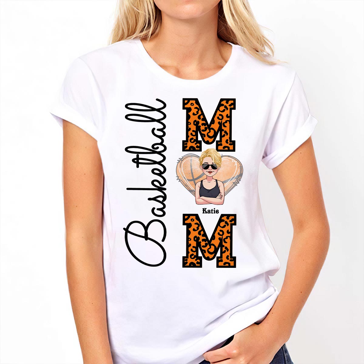 Basketball Mom - Personalized Basketball T-shirt and Hoodie