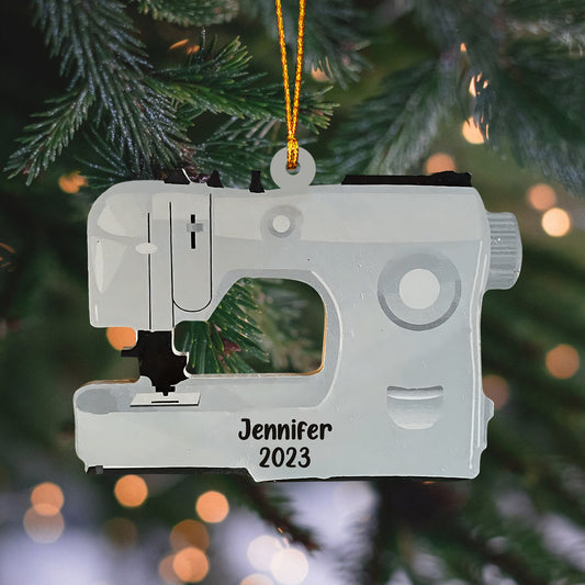 Love Sewing - Personalized Sewing Ornament