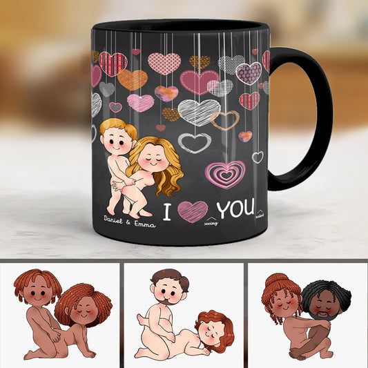 I Love Seing You Naked - Personalized Couple Mug