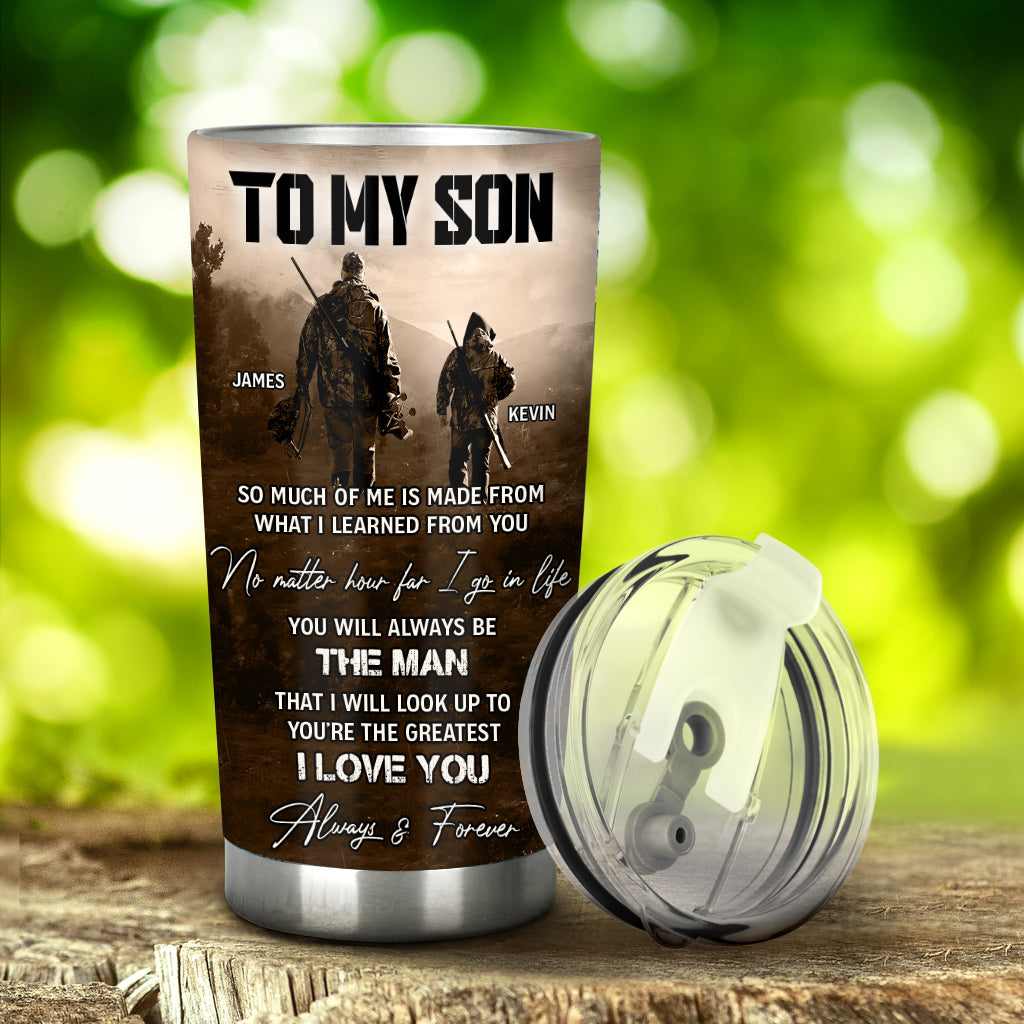 To My Son - Personalized Hunting Tumbler