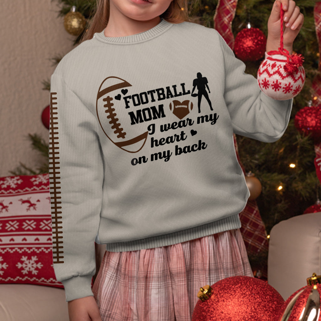 Football Mom - Personalized Football Ugly Sweater