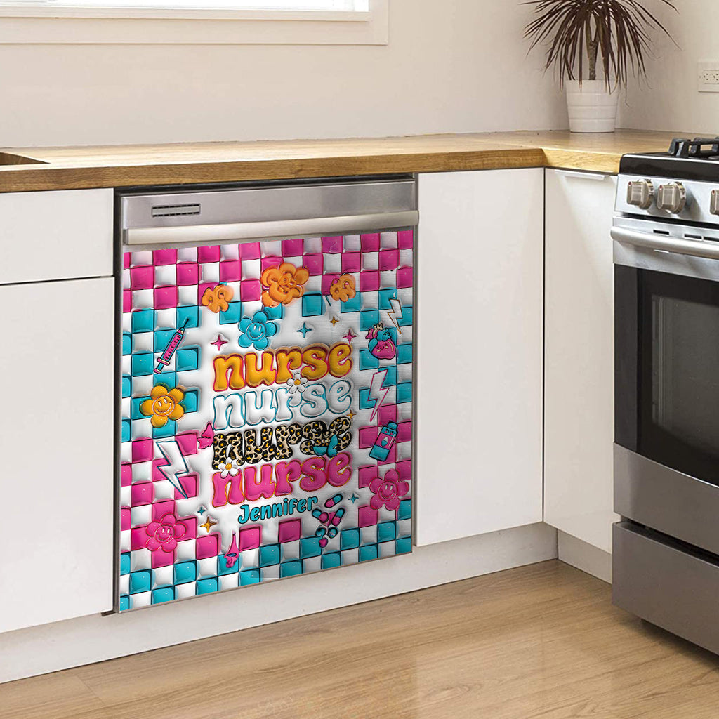Nurse Life - Personalized Nurse Dishwasher Cover