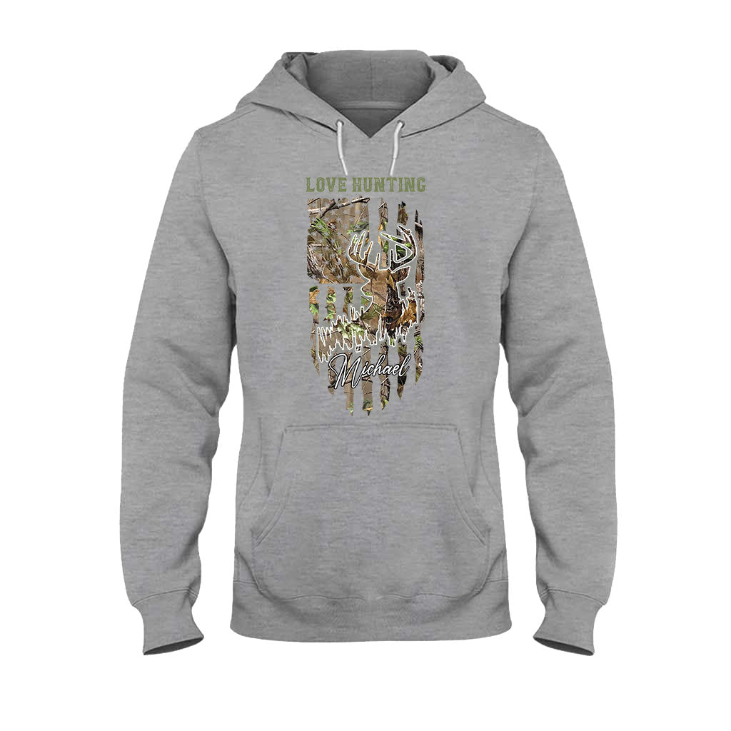 J'adore la chasse - T-shirt et sweat à capuche personnalisés sur le thème de la chasse