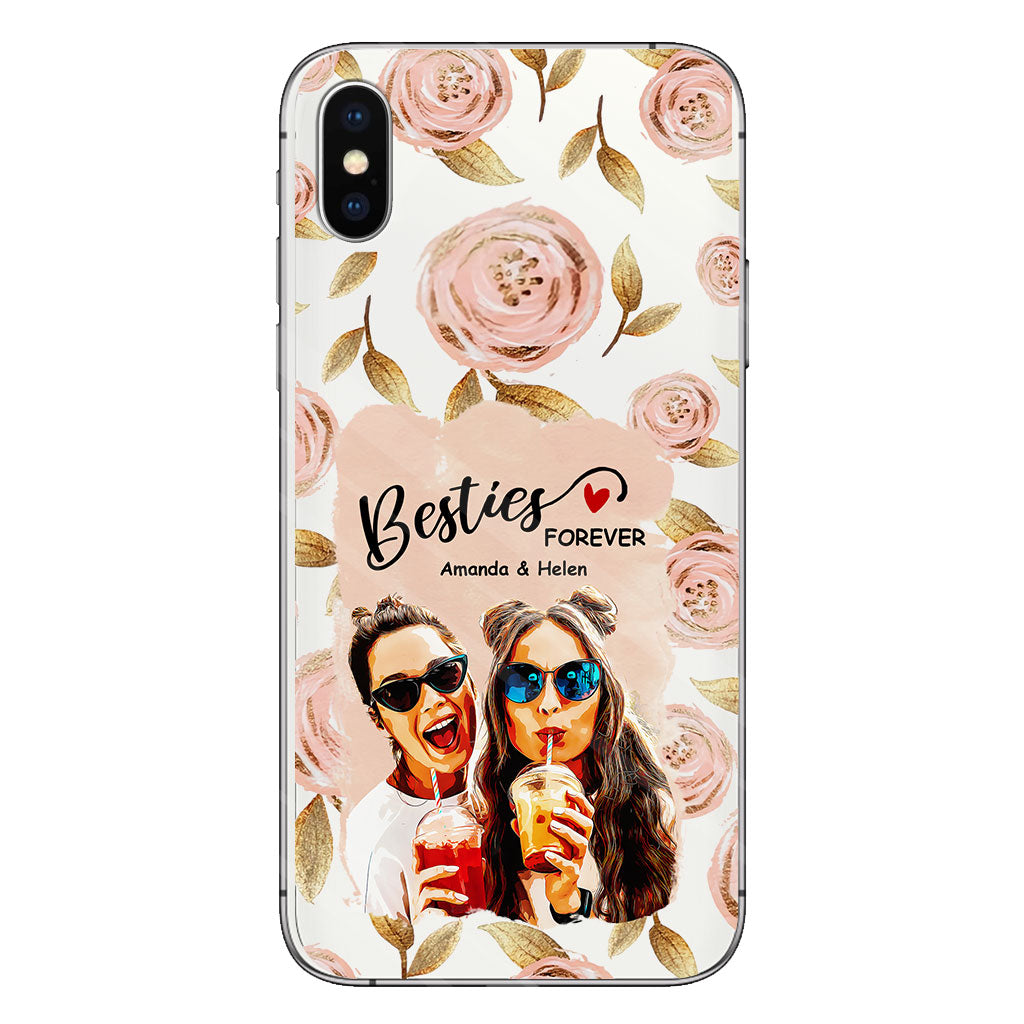 Besties Forever - Personalized Bestie Clear Phone Case