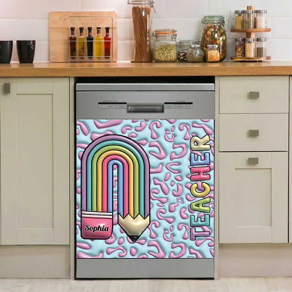 La vie d'enseignant - Housse de lave-vaisselle personnalisée pour enseignants