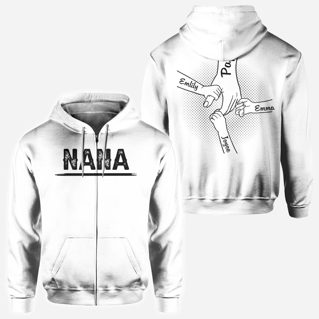 Hand in Hand I Will Always Protect You - Personalized Family All Over Shirt