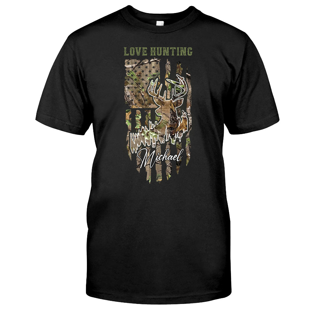 J'adore la chasse - T-shirt et sweat à capuche personnalisés sur le thème de la chasse