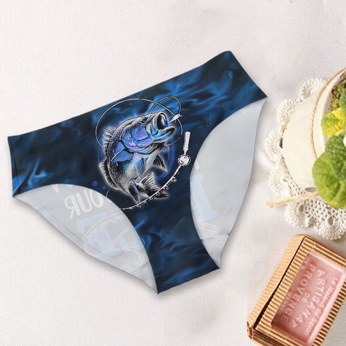 Ich will deine Angelrute – personalisierte Angel-Slips für Damen