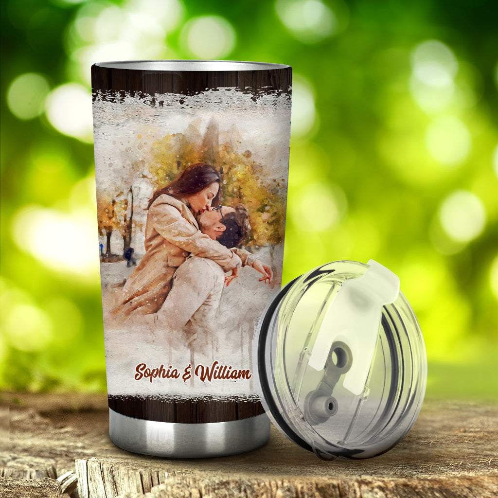 The Day I Met You - Personalized Couple Tumbler