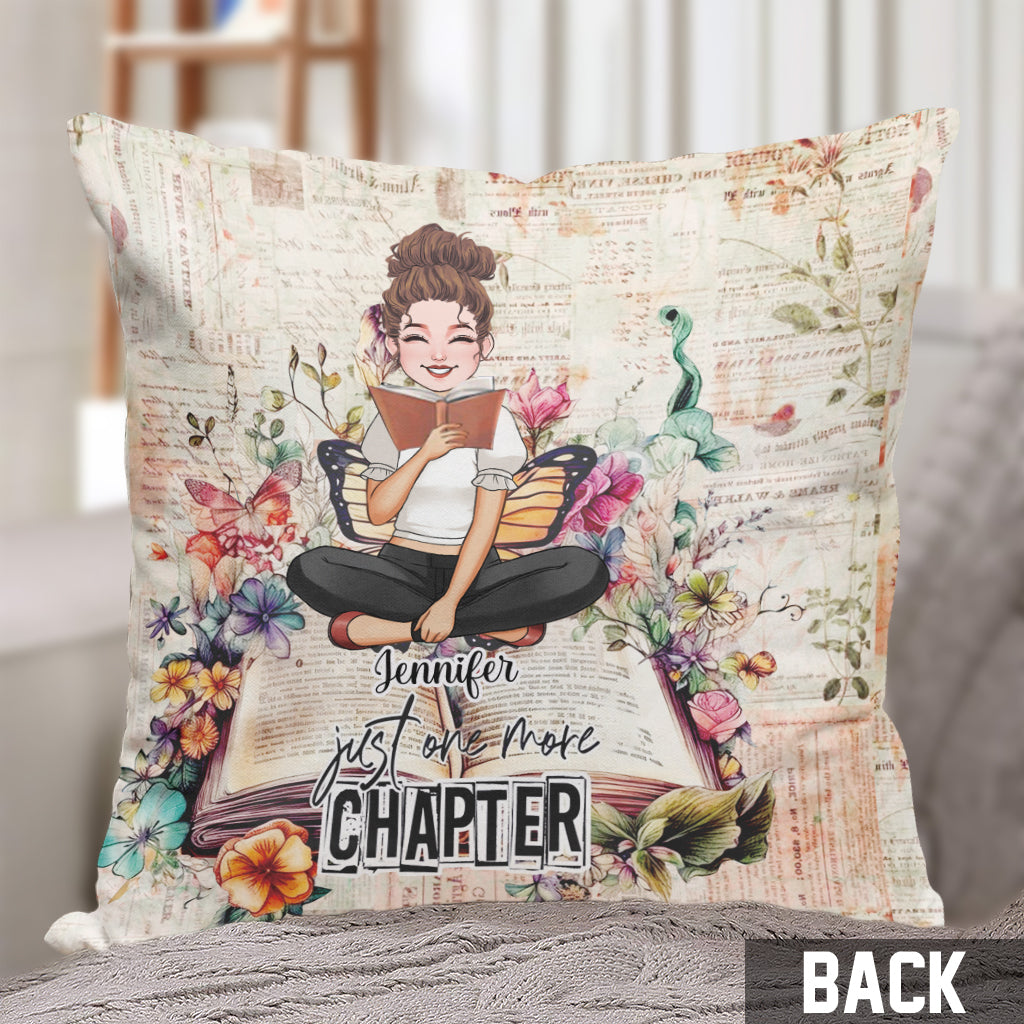 Just One More Chapter - Personalized Book Throw Pillow
