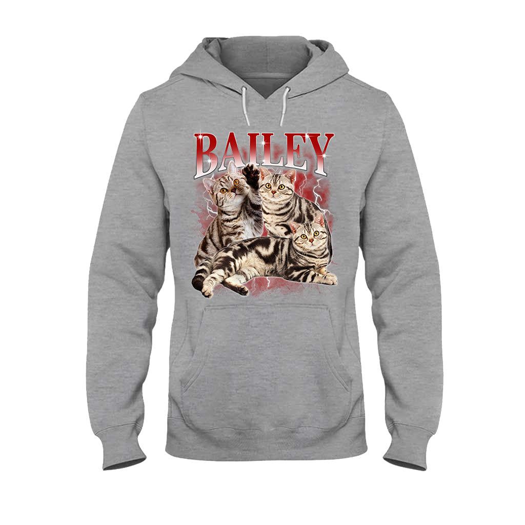 T-shirt et sweat à capuche personnalisés style rap bootleg - Cadeau idéal pour les amoureux des chiens et des chats - T-shirt et sweat à capuche personnalisés