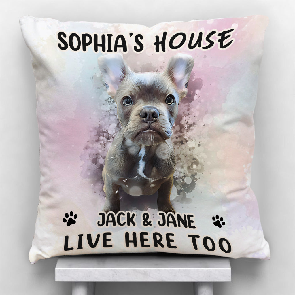 Ma Maison - Coussin décoratif personnalisé pour chien