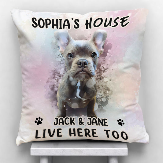 My House - Personalized Dog Throw Pillow
