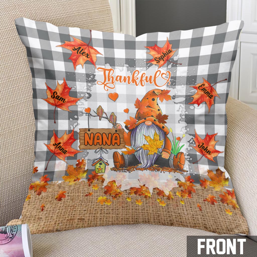 Thankful Grandma - Personalized Grandma Throw Pillow