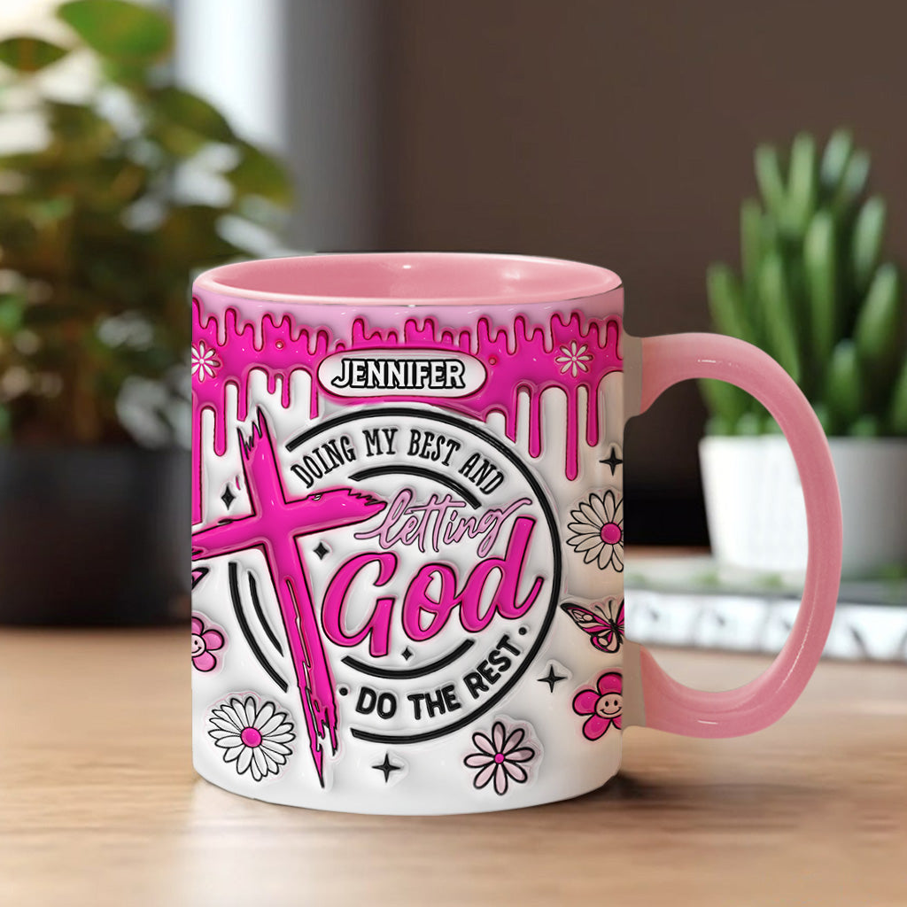 Ich gebe mein Bestes – Personalisierte Tasse mit christlichem Akzent
