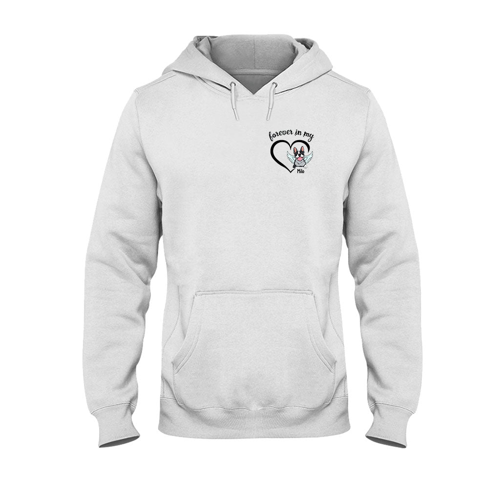 Für immer in meinem Herzen – Personalisiertes Hunde-T-Shirt und Hoodie