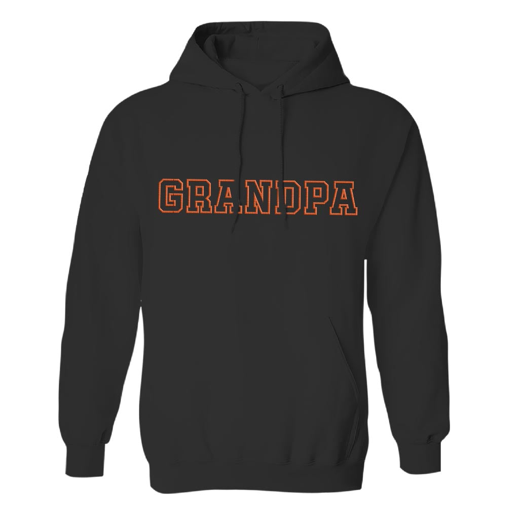 Custom Name - Personalized Grandpa Embroidered Hoodie