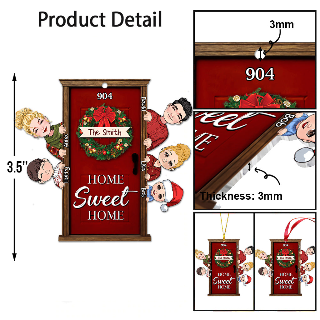 Doux foyer - Ornement familial personnalisé