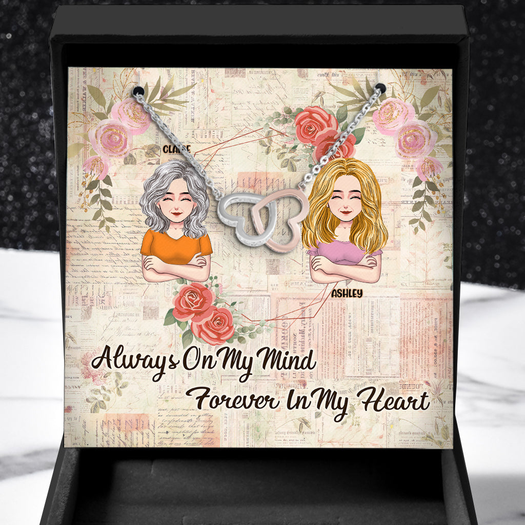 I Love You Mom - Personalized Mother Necklace