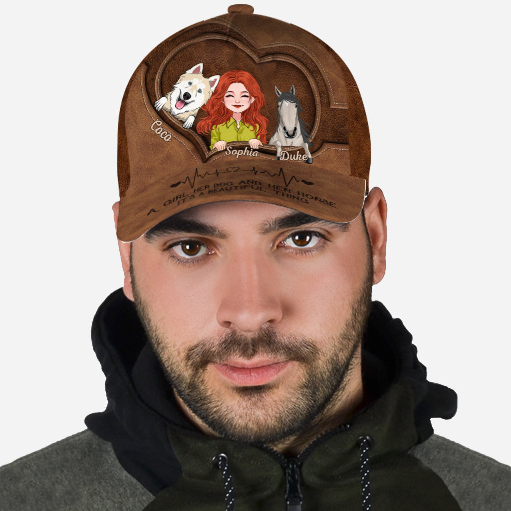 What A Beautiful Thing - Personalized Horse Classic Cap