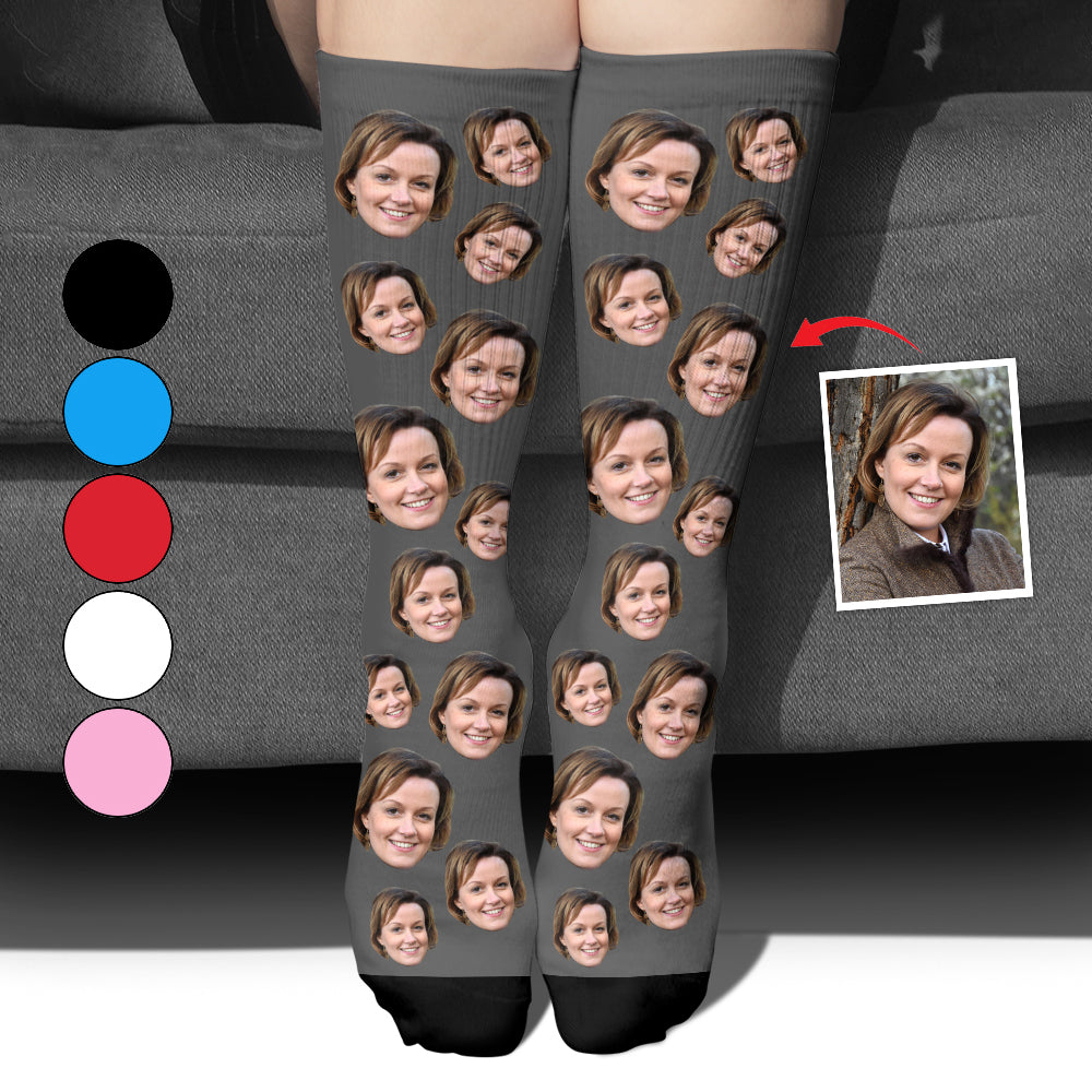 Custom Face - Personalized Step Mom Socks