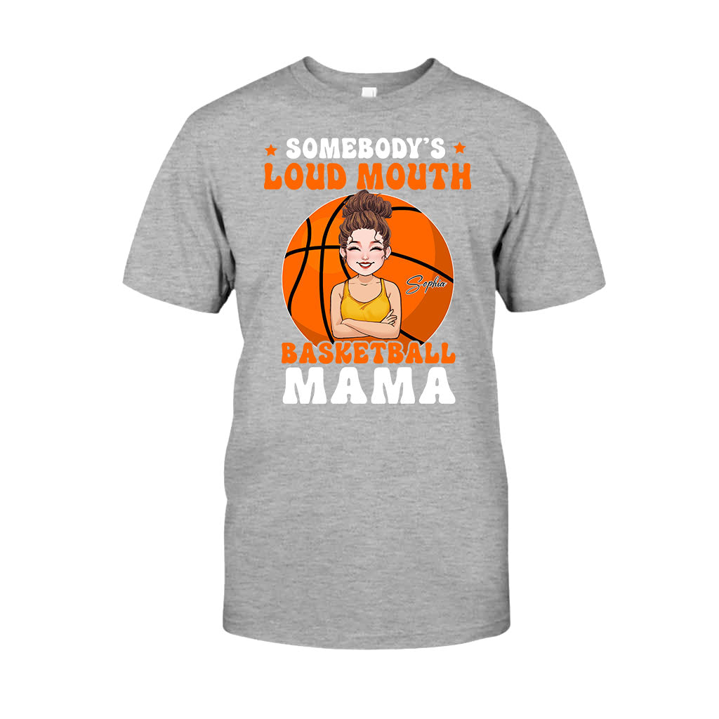 Loud Mouth Basketball Mama - Personalized Basketball T-shirt And Hoodie