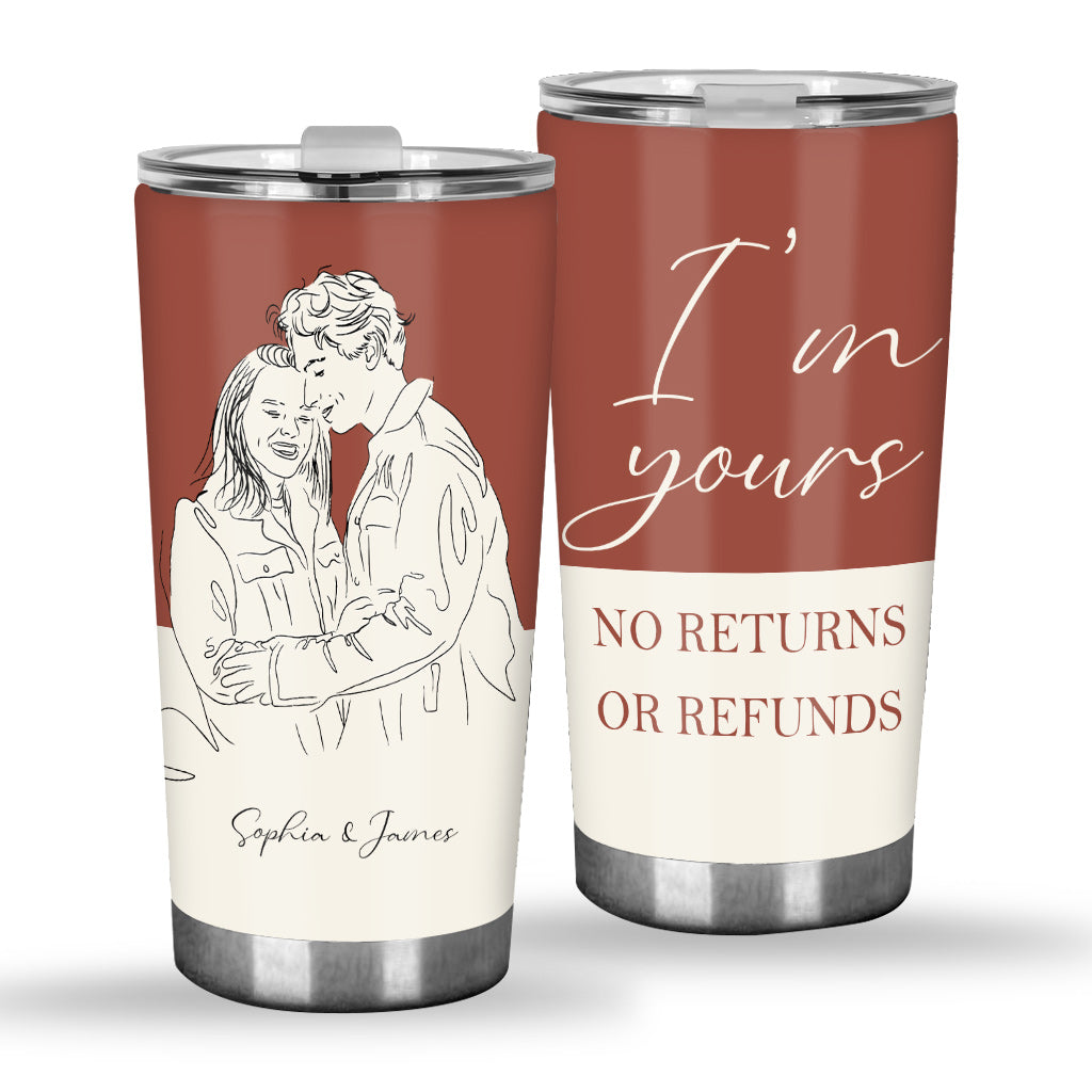 I'm Yours - Personalized Couple Tumbler