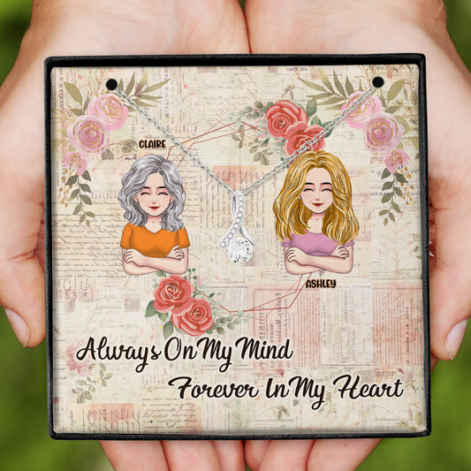 I Love You Mom - Personalized Mother Necklace