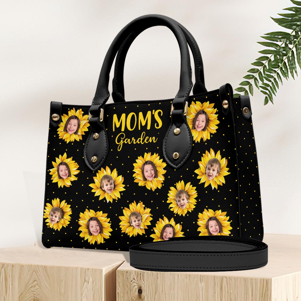 Grandma’s Garden - Gift for grandma, mom - Personalized Leather Handbag