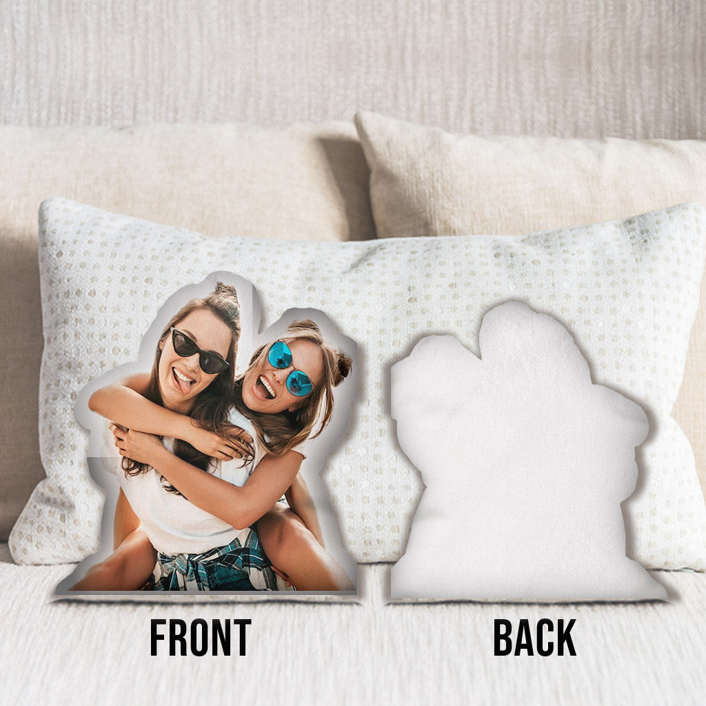 Custom Photo Humanoid - Personalized Sibling Shaped Pillow