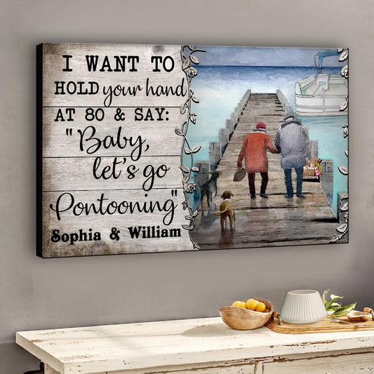 Allons faire du ponton ! - Toile et affiche personnalisées pour ponton